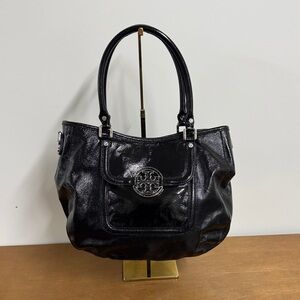 Tory Burch Glossy Black Shoulder Bag